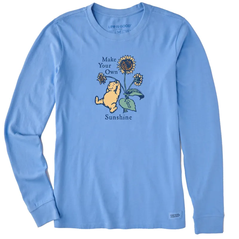 Women's Winnie Make Your Own Sunshine Long Sleeve Crusher Tee made by Life is Good