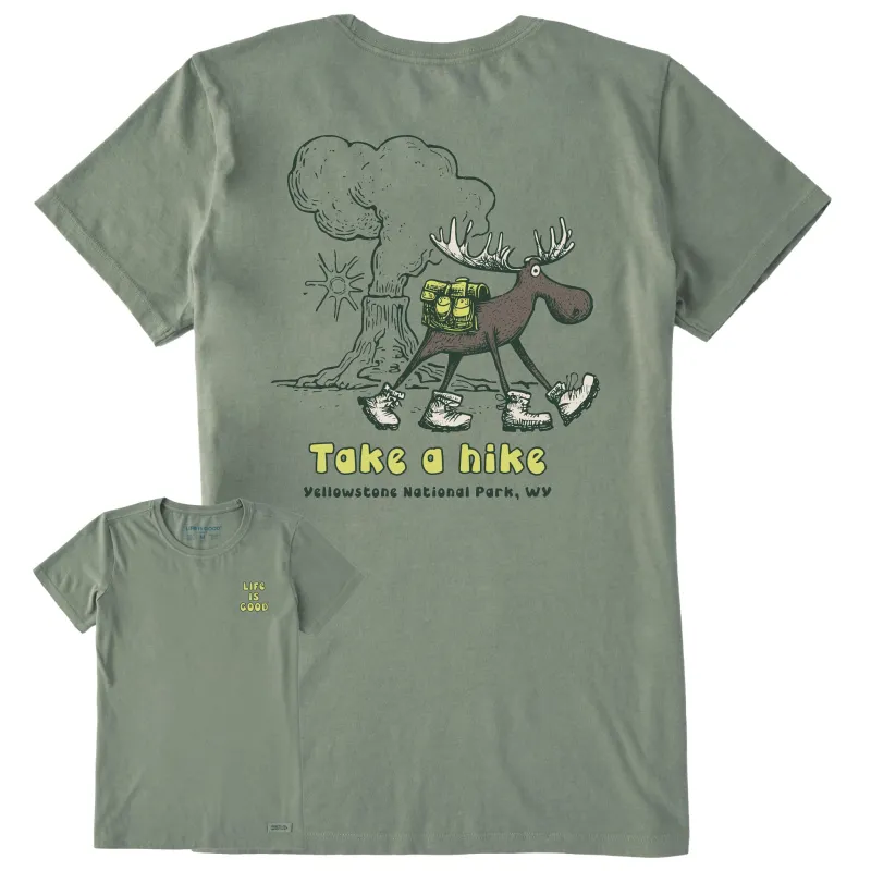 Women's Take a Hike Yellowstone Short Sleeve Crusher Tee made by Life is Good