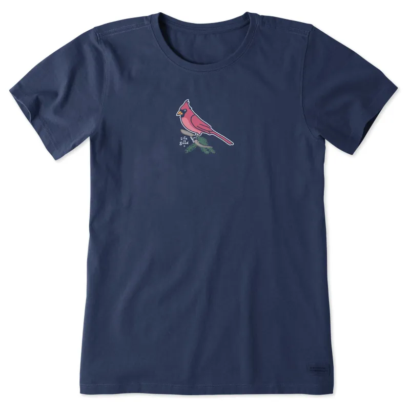 Women's Cardinal Branch Short Sleeve Crusher Tee sold by Life is Good