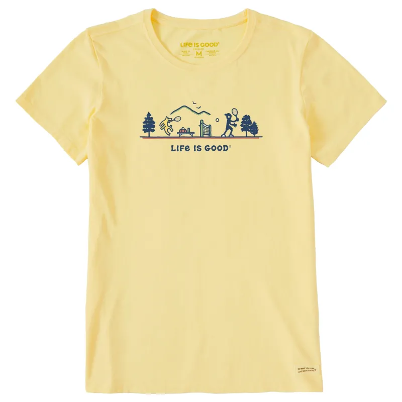 Women's Jake & Rocket Tennis Vista Short Sleeve Tee sold by Life is Good