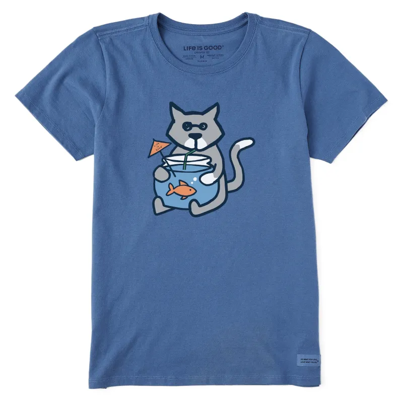 Women's Fishbowl Al Short Sleeve Crusher Tee made by Life is Good