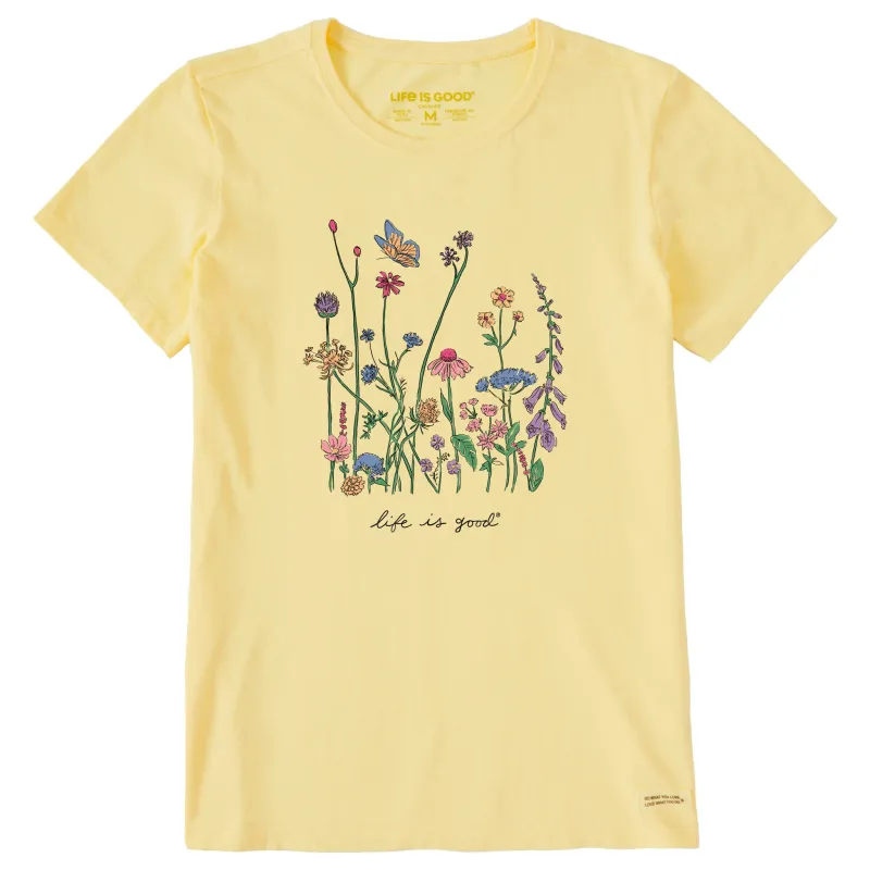 Women's Realaxed Wildflowers Short Sleeve Tee sold by Life is Good