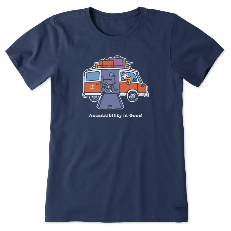 Women's Accessibility is Good Short Sleeve Tee sold by Life is Good