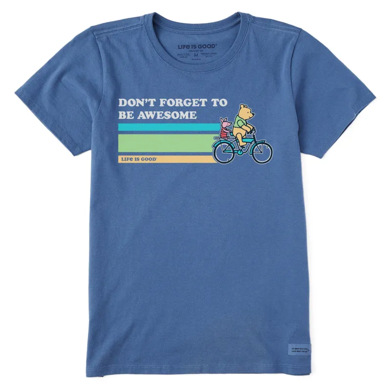 Women's Be Awesome Winnie & P Bike Short Sleeve Tee sold by Life is Good