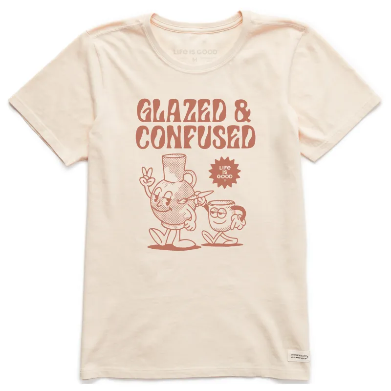Women's Glazed & Confused Short Sleeve Crusher Tee sold by Life is Good