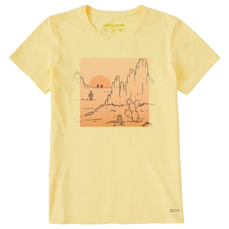 Women's Desert Sunset Short Sleeve Tee sold by Life is Good