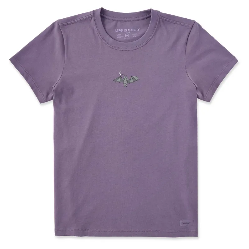 Women's Moon & Bat Short Sleeve Crusher Tee sold by Life is Good