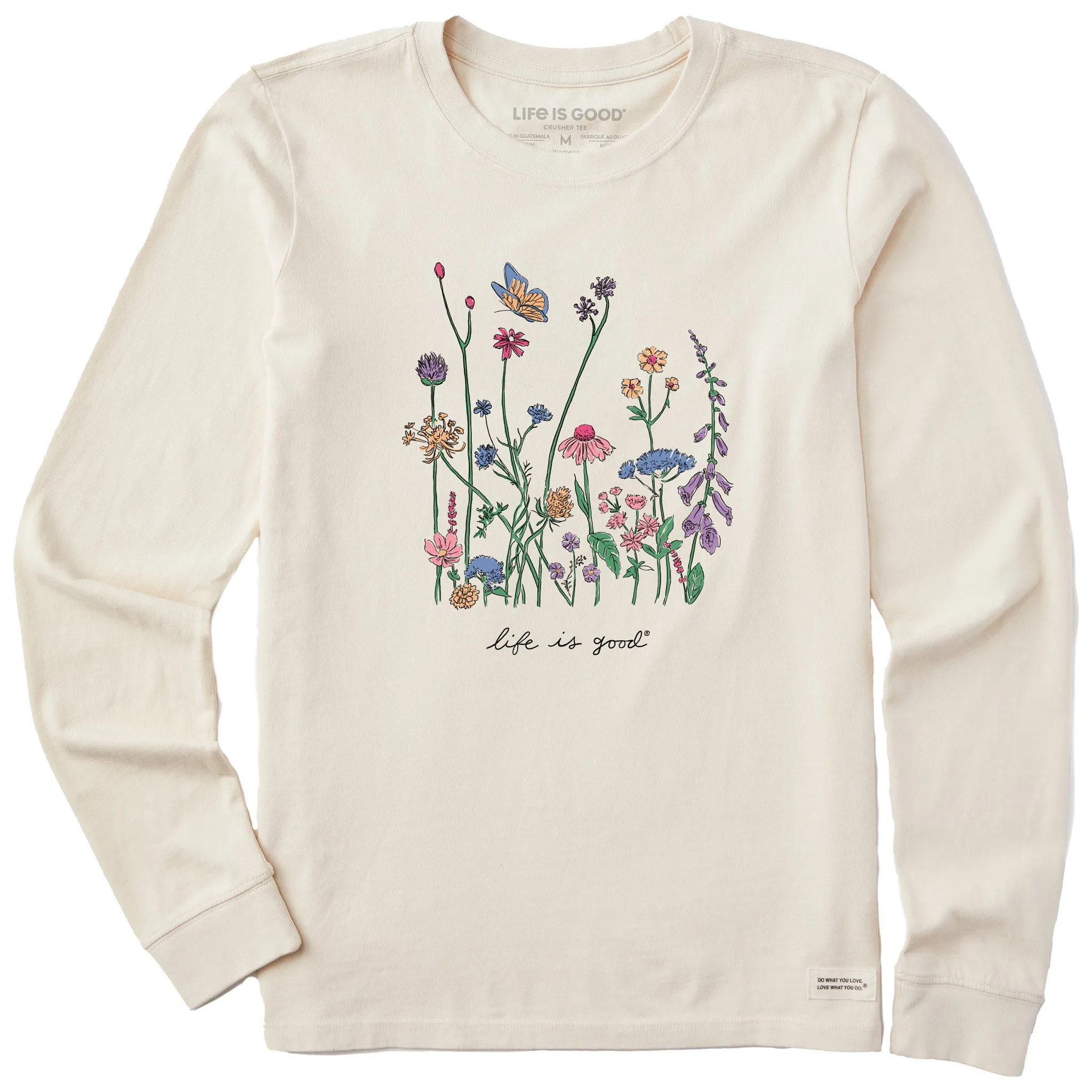 Women's Realaxed Wildflowers Long Sleeve Crusher Tee sold by Life is Good