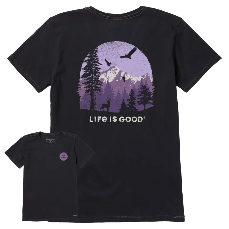Women's Pinescape Short Sleeve Crusher Tee sold by Life is Good
