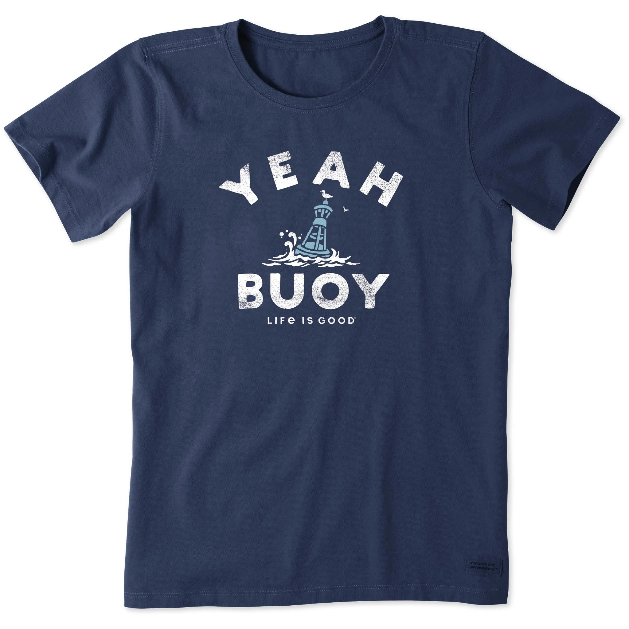 Women's Yeah Buoy Short Sleeve Crusher Tee sold by Life is Good
