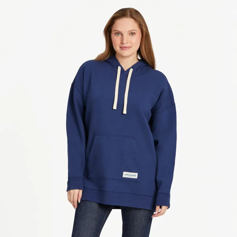 Women's Solid Oversized Simply True Fleece Hoodie sold by Life is Good