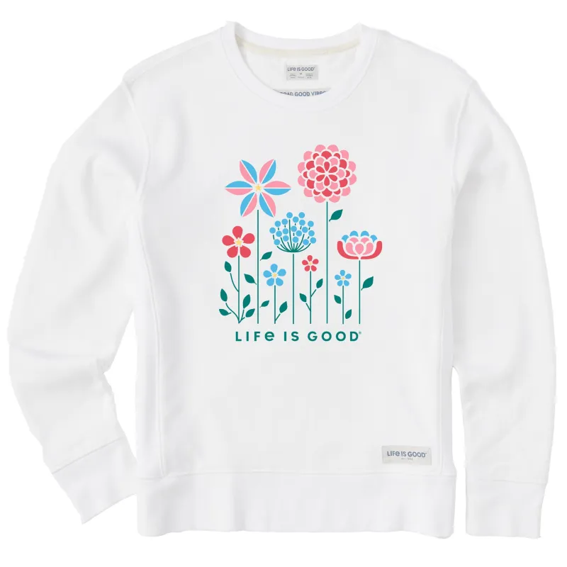 Women's Americana Flowers Simply True Crew sold by Life is Good