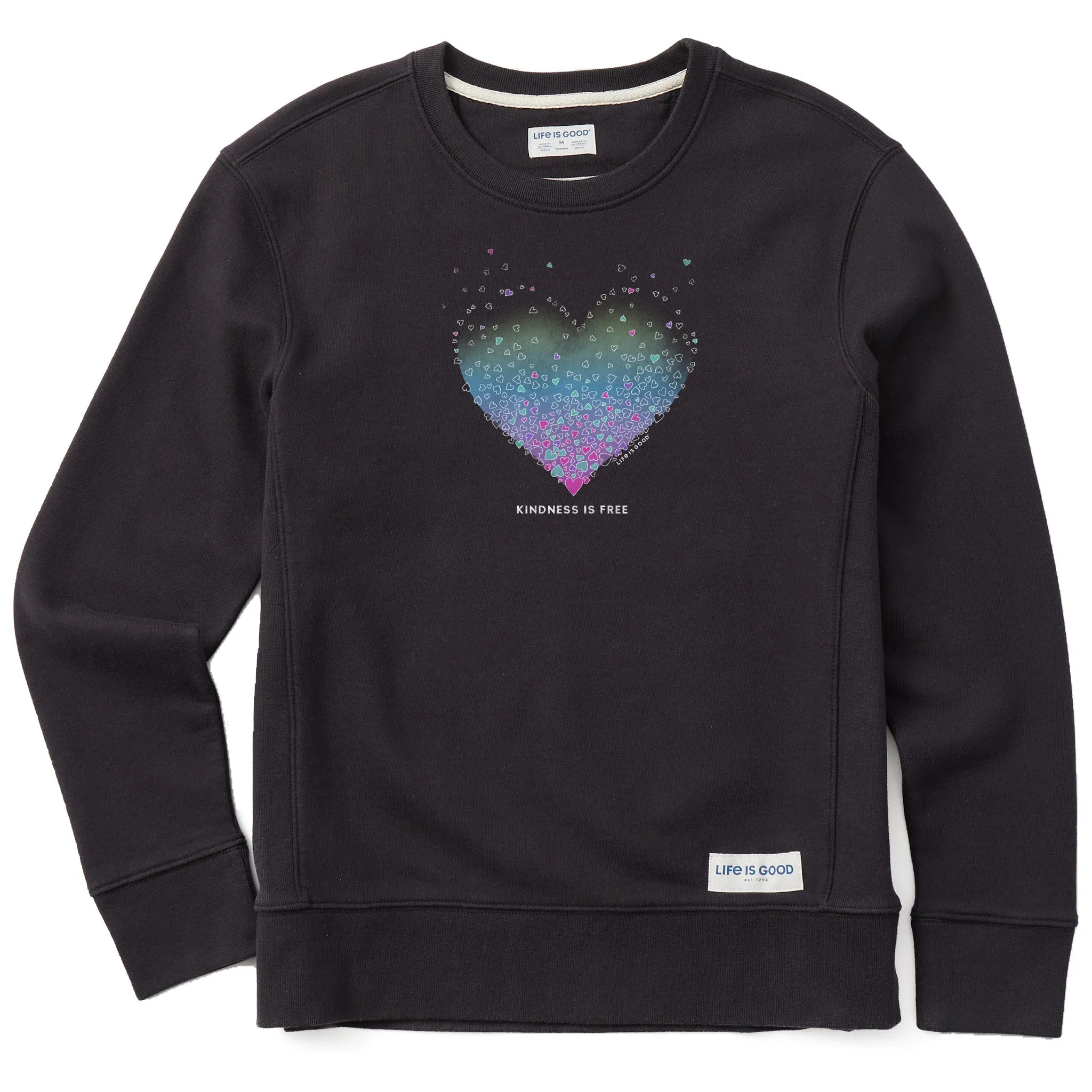 Women's Kindness is Free Evaporating Heart Simply True Crew sold by Life is Good product image thumbnail 5