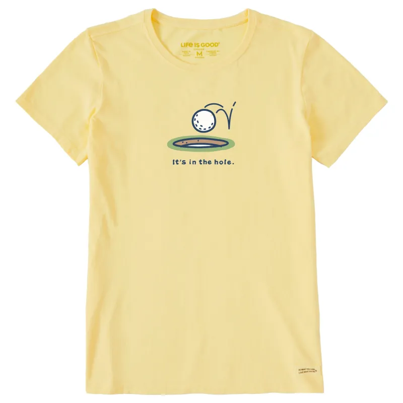 Women's It's in the Hole Golf Short Sleeve Crusher Tee sold by Life is Good