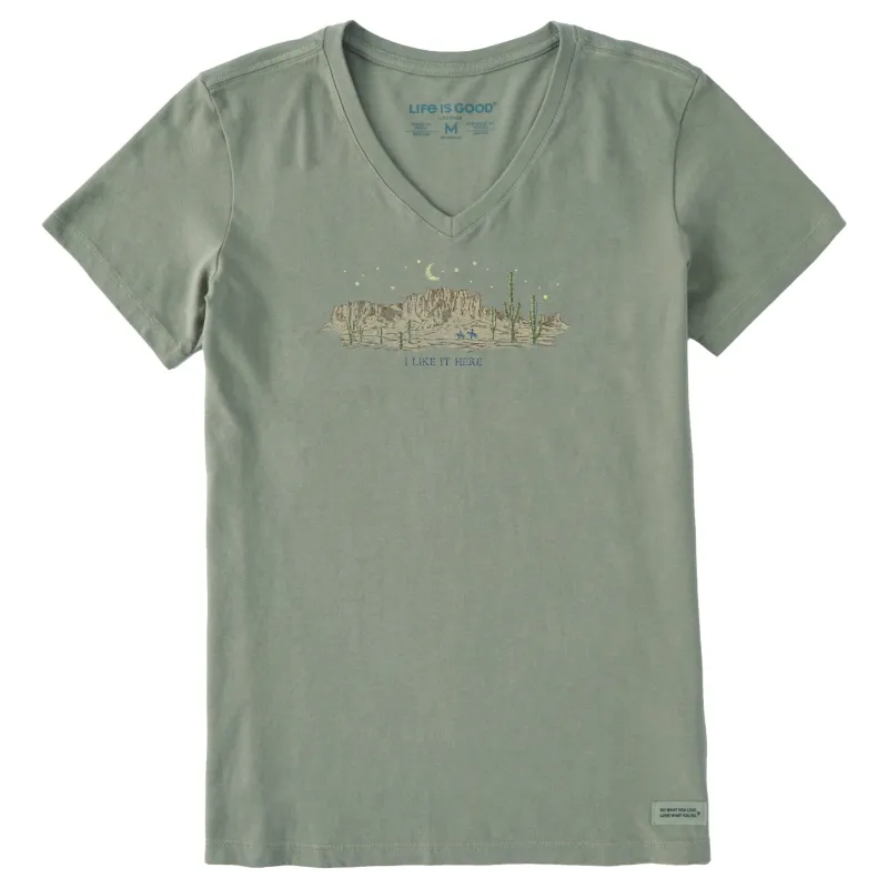 Women's Pencily Desert Vista Short Sleeve Vee sold by Life is Good