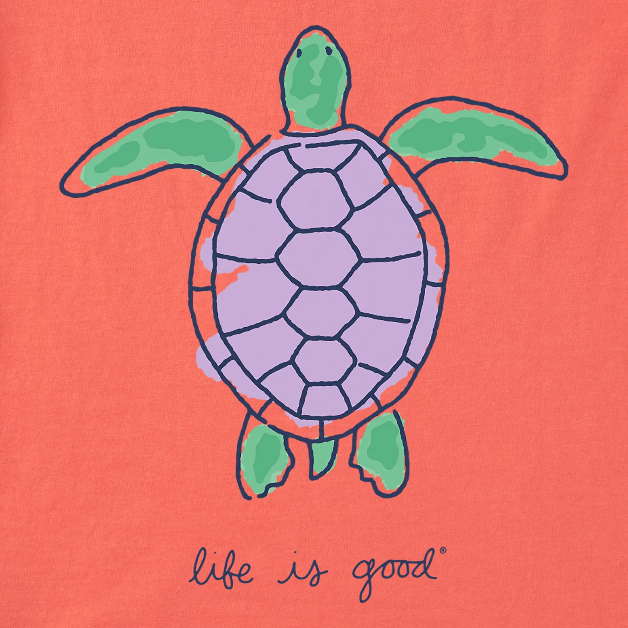 Women's Watercolor Turtle Short Sleeve Tee sold by Life is Good product image thumbnail 2