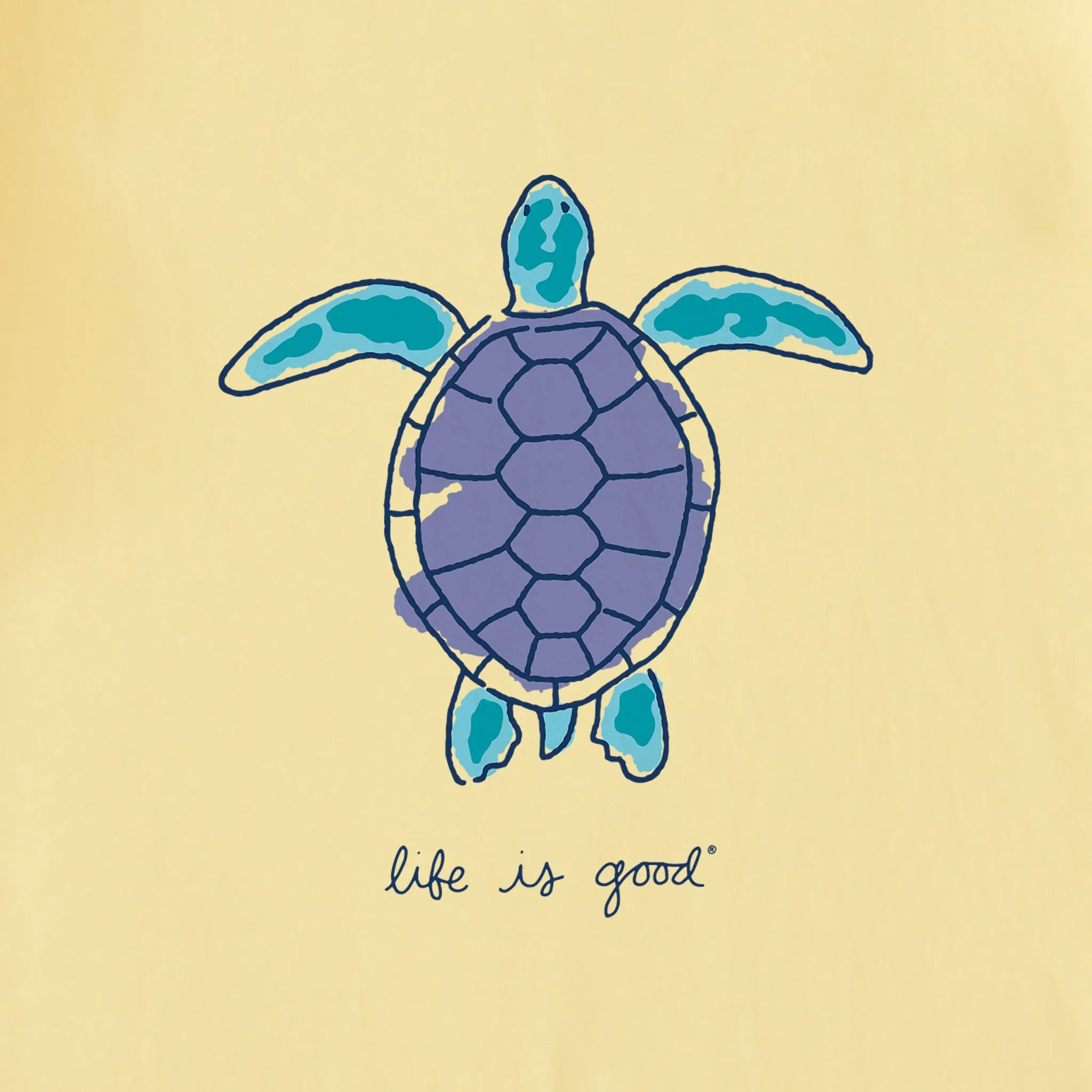 Women's Watercolor Turtle Short Sleeve Tee sold by Life is Good product image thumbnail 4