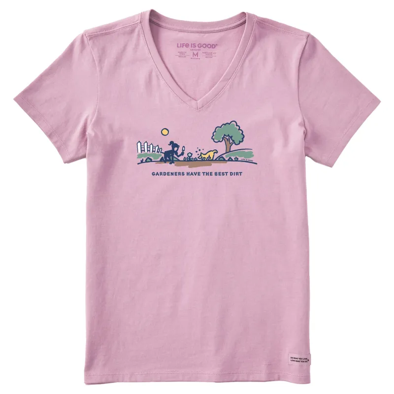 Women's Vista Jackie Rocket Dirt Short Sleeve Vee sold by Life is Good