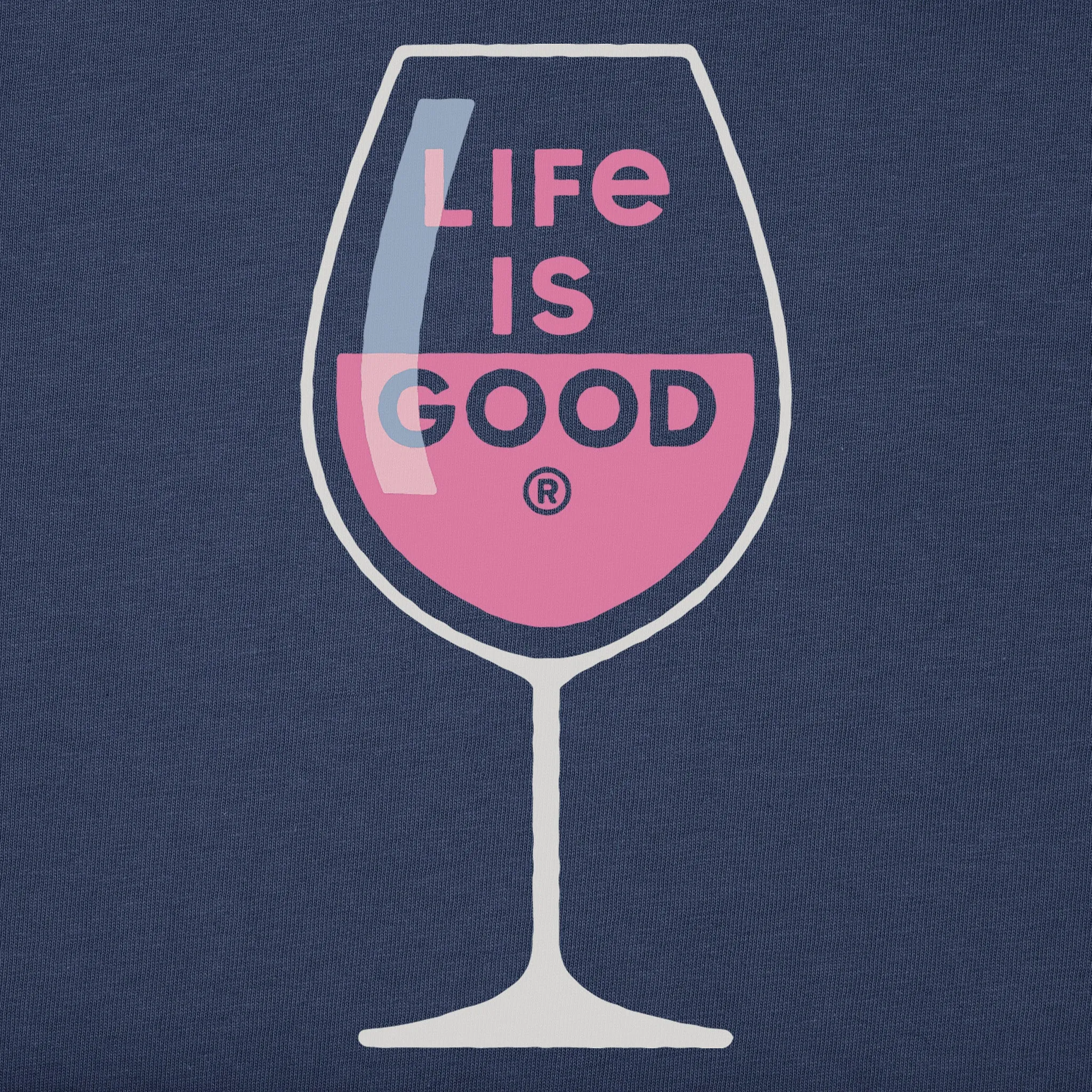 Women's Wine Glass Short Sleeve Vee sold by Life is Good product image thumbnail 2