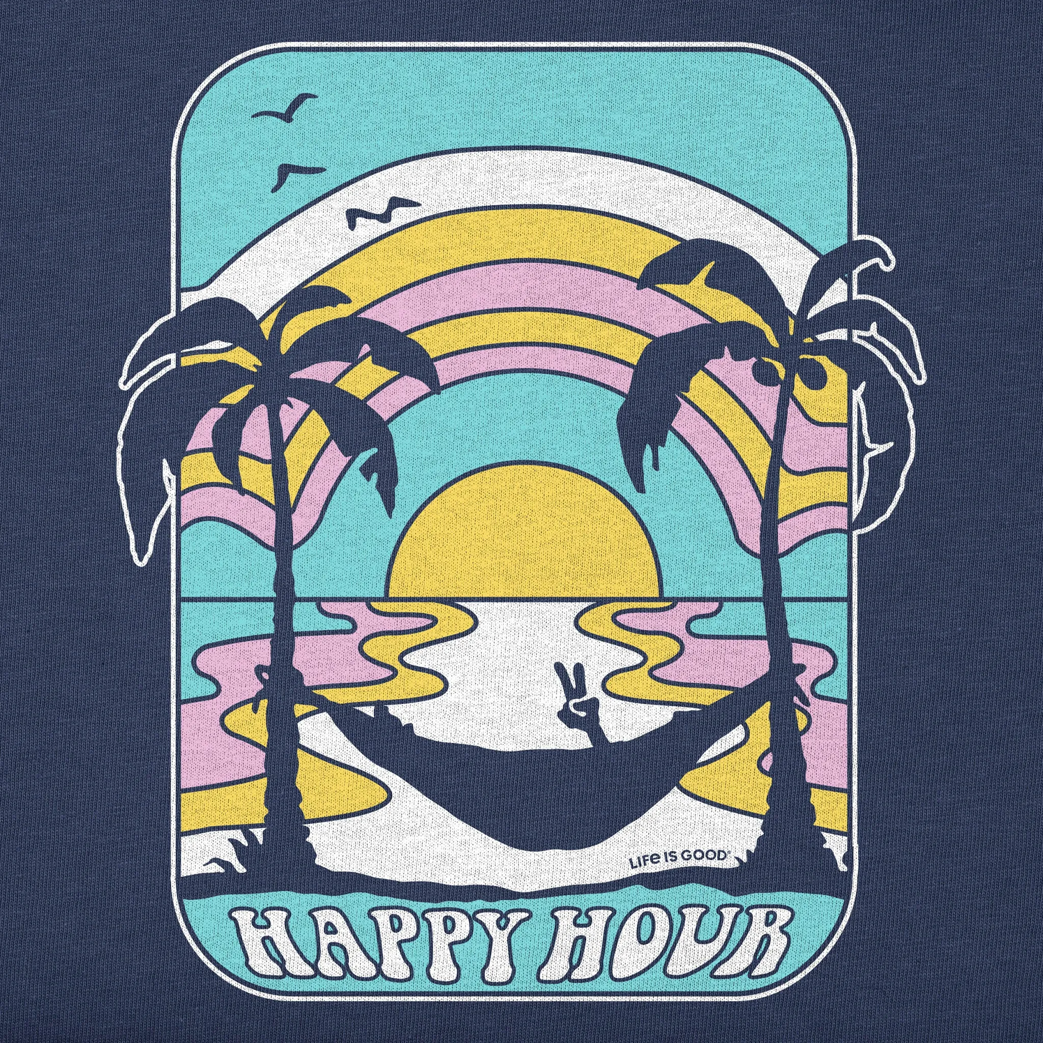 Women's Happy Hour Hammock Short Sleeve Crusher-LITE Vee sold by Life is Good product image thumbnail 2