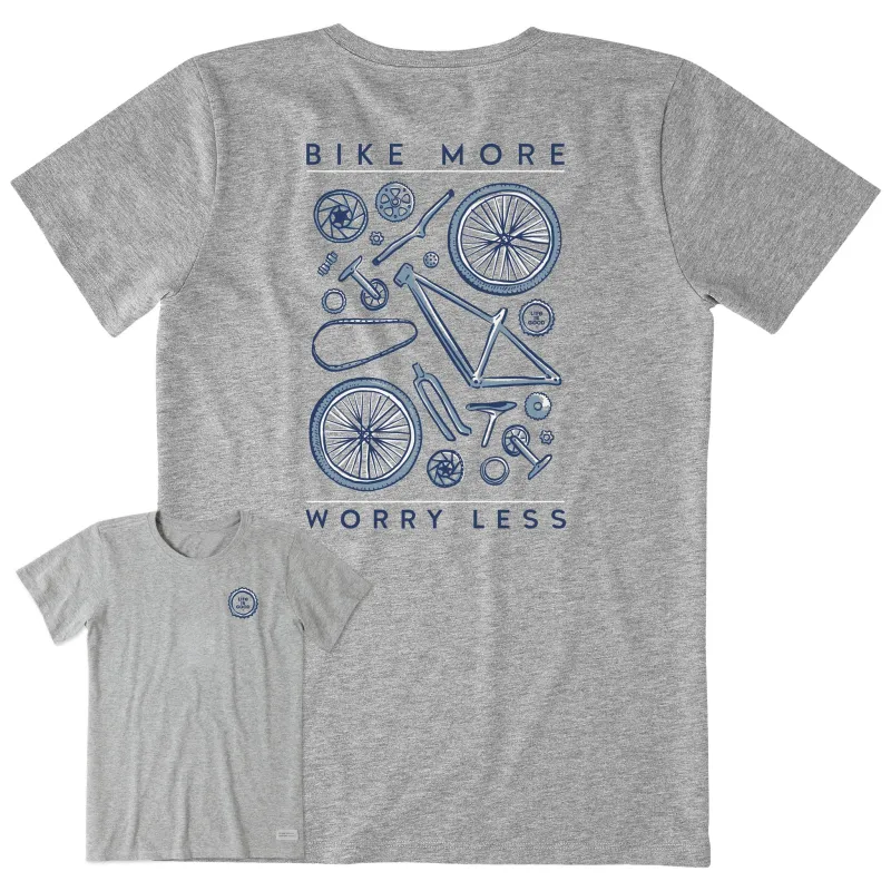 Women's Bike More Worry Less Short Sleeve Tee made by Life is Good