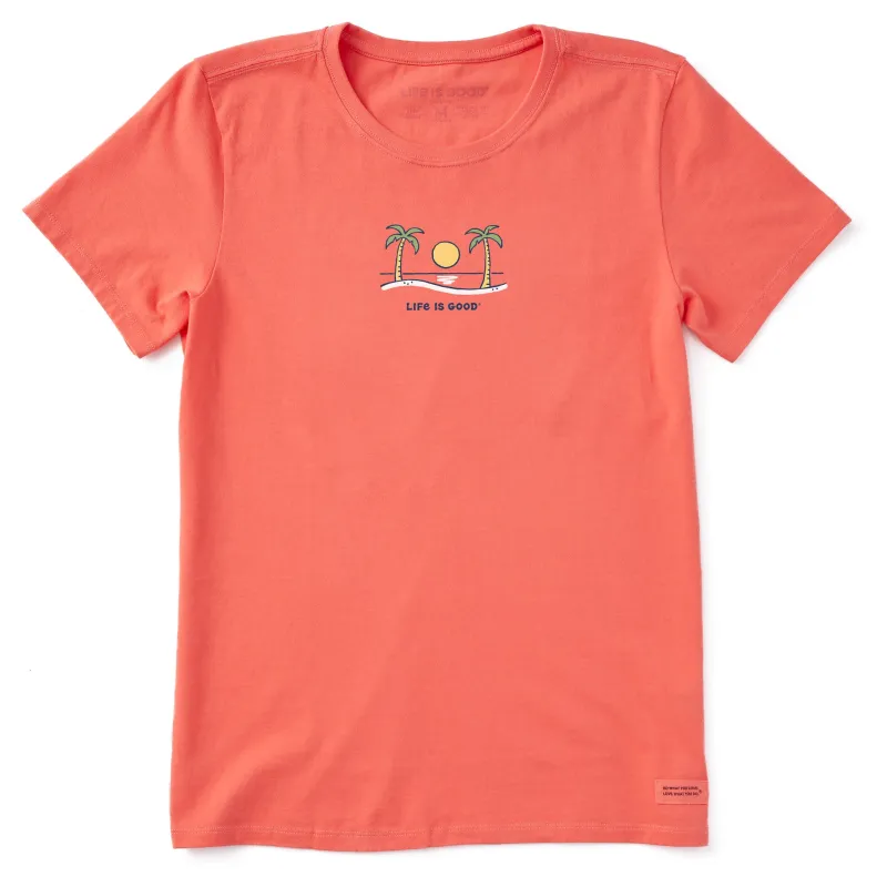Women's Here Comes The Sun Short Sleeve Crusher Tee sold by Life is Good