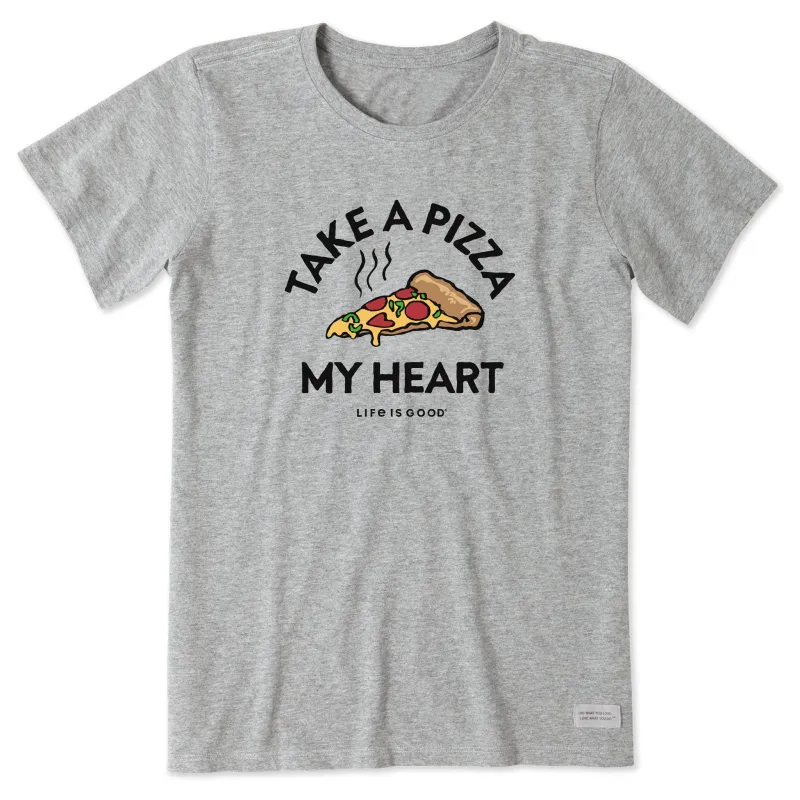 Women's Pizza My Heart Short Sleeve Tee sold by Life is Good