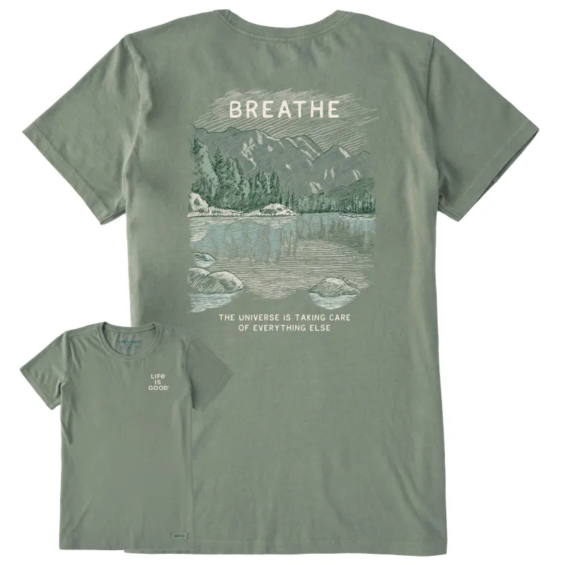 Women's Breathe Universe Short Sleeve Crusher Tee sold by Life is Good
