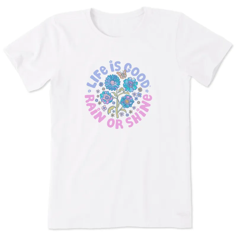 Women's Tie Dye Rain or Shine Trippy Short Sleeve Tee made by Life is Good