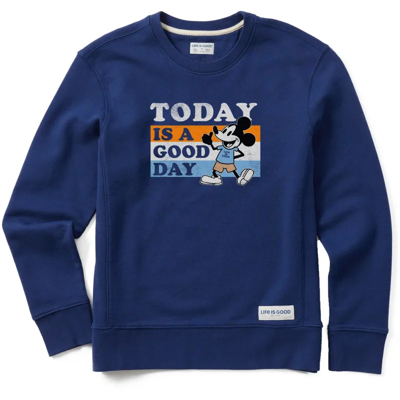 Women's Today is a Good Day Will Stripes Simply True Crew sold by Life is Good