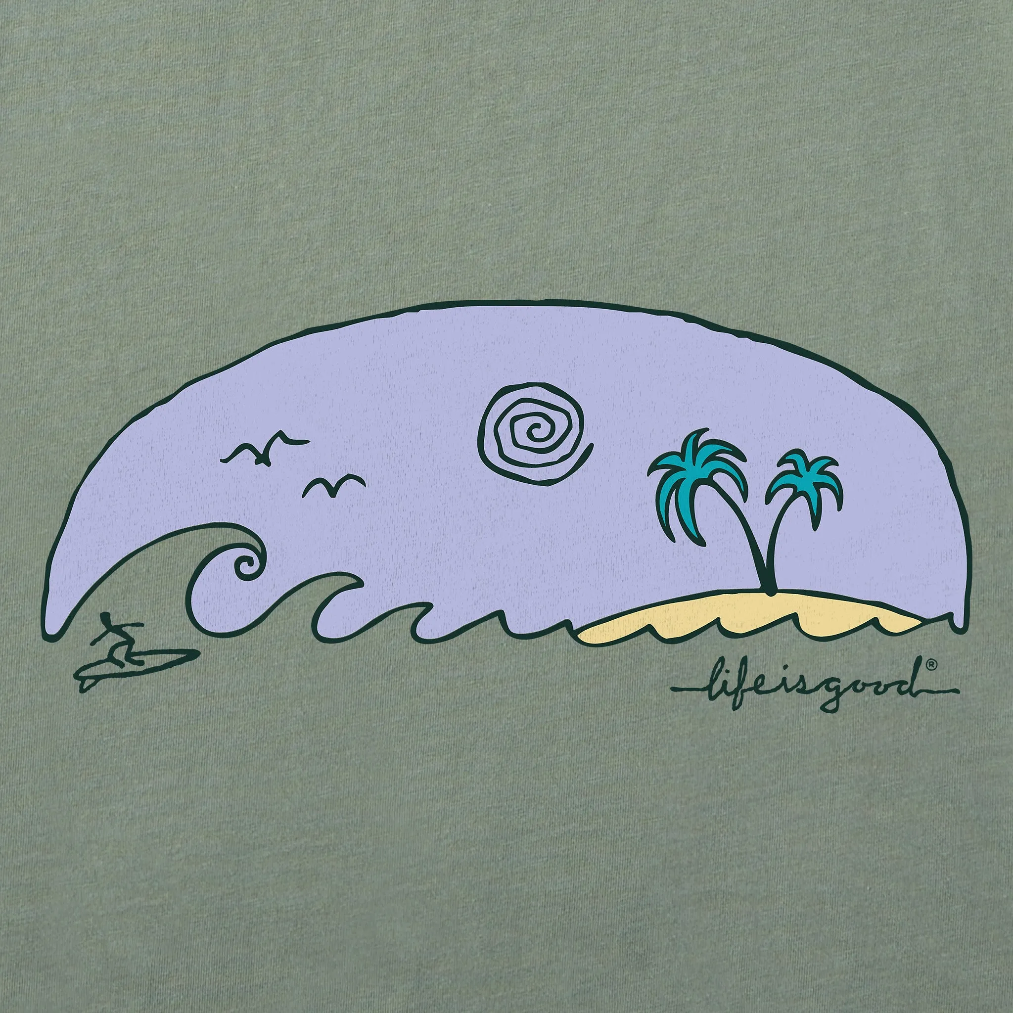 Women's Island Surf Short Sleeve Crusher Boxy Tee sold by Life is Good product image thumbnail 4