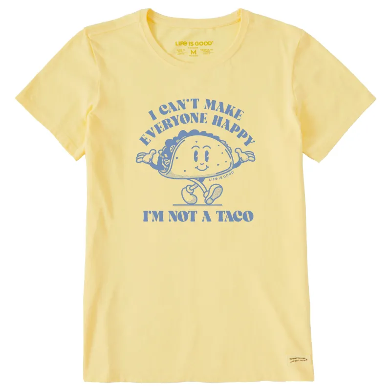 Women's I'm Not a Taco Short Sleeve Tee sold by Life is Good