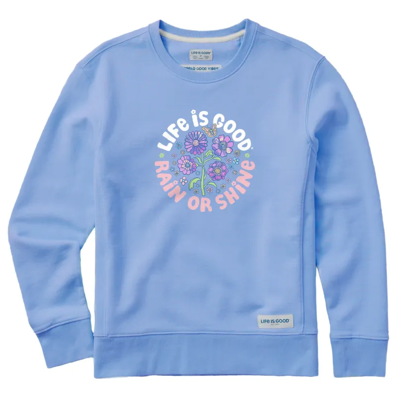 Women's Tie Dye Rain or Shine Trippy Simply True Crew sold by Life is Good