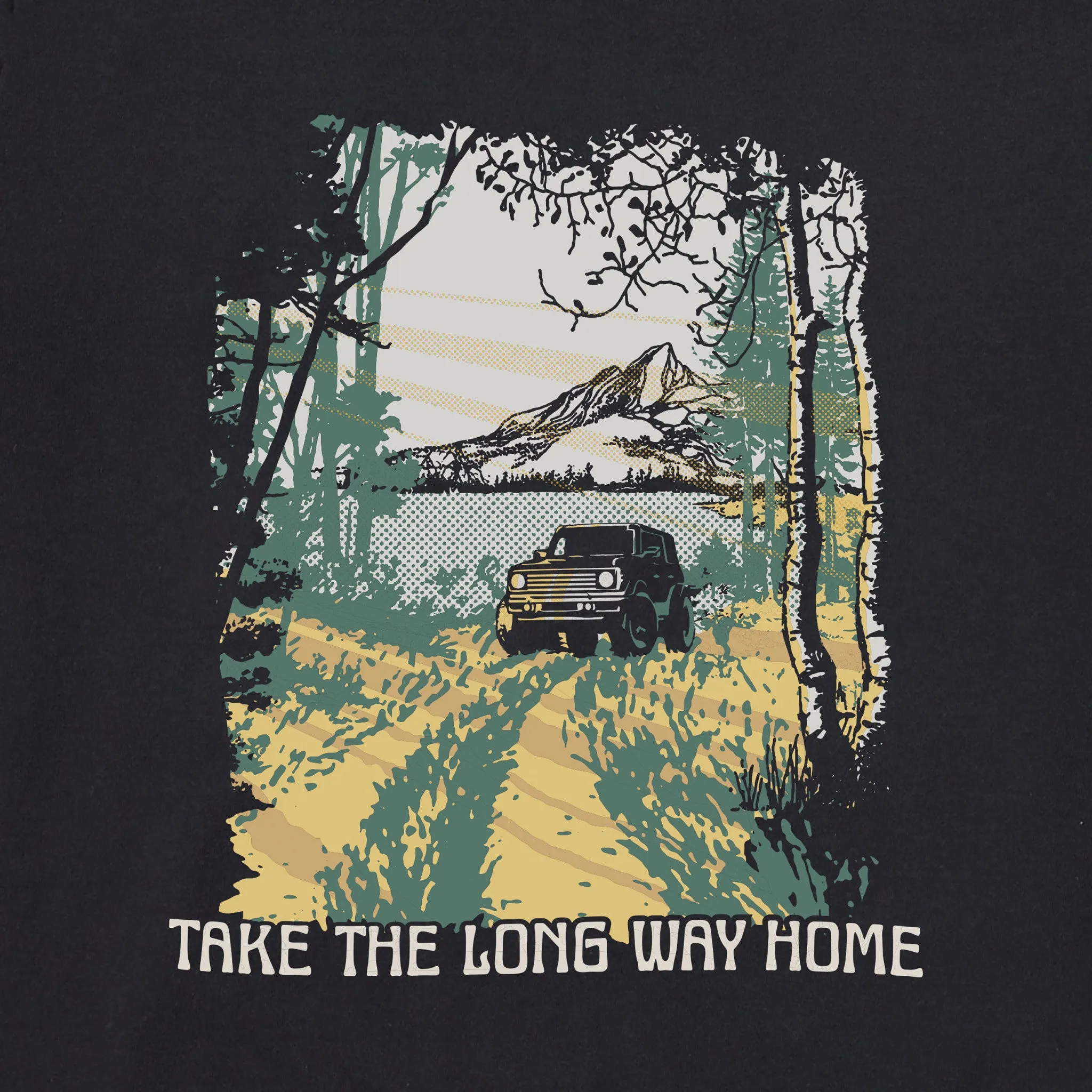 Women's Long Way Home Jeep Short Sleeve Crusher Tee sold by Life is Good product image thumbnail 2