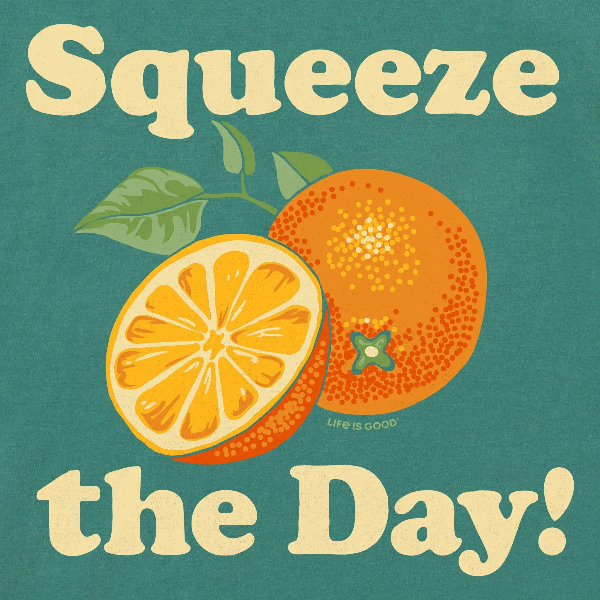 Women's Squeeze the Day Oranges Short Sleeve Crusher Boxy Tee sold by Life is Good product image thumbnail 4