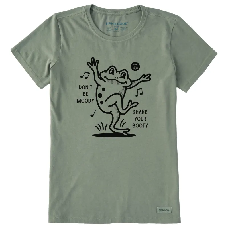 Women's Shake Your Booty Frog Short Sleeve Crusher Tee sold by Life is Good
