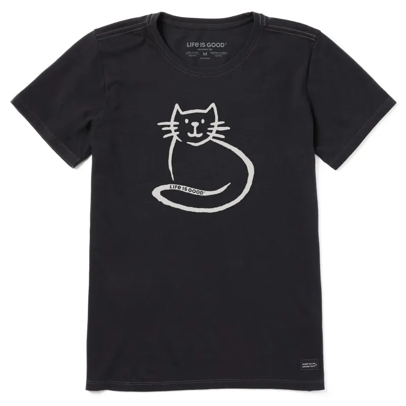 Women's Simple Brushed Cat Short Sleeve Tee sold by Life is Good