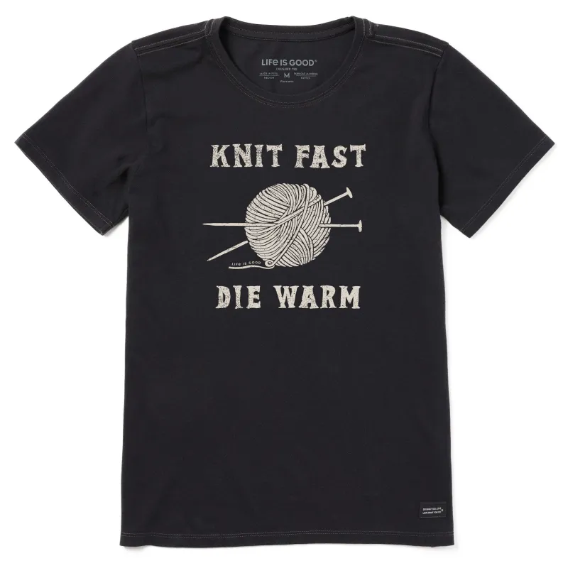 Women's Knit Fast Die Warm Short Sleeve Tee sold by Life is Good