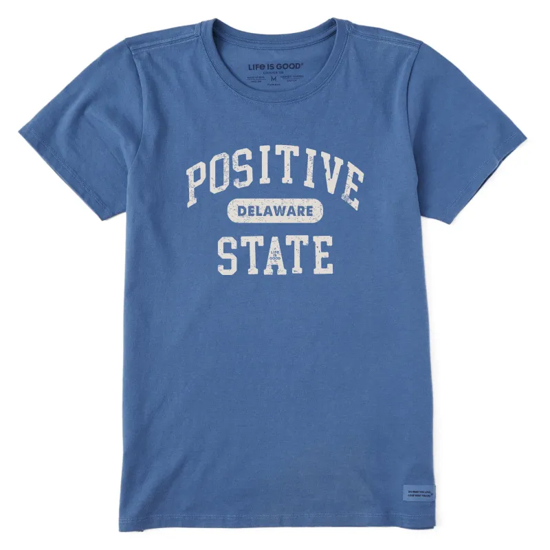 Women's Positive State Delaware Short Sleeve Crusher Tee sold by Life is Good