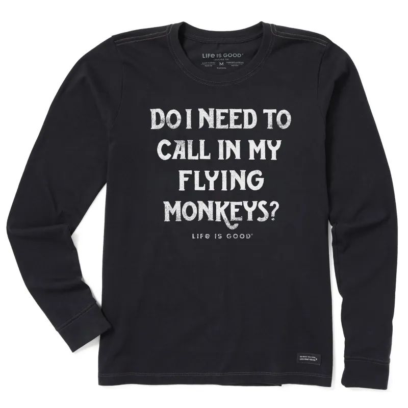 Women's FLYING MONKEY Long Sleeve Crusher Tee made by Life is Good