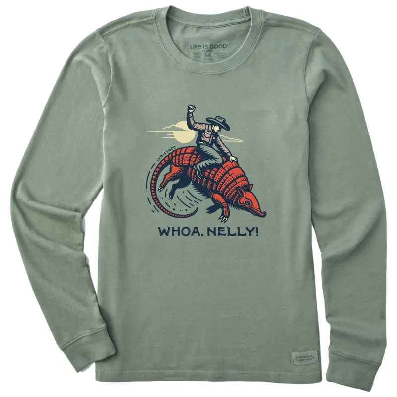Women's Whoa, Nelly! Long Sleeve Crusher Tee made by Life is Good
