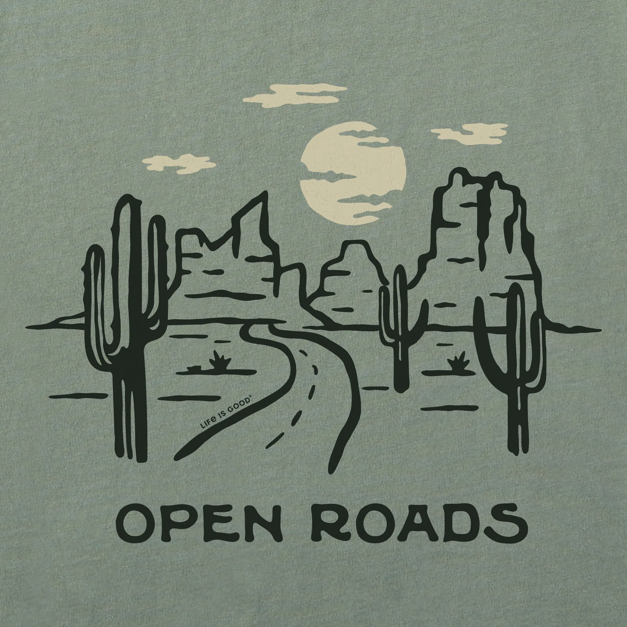 Women's Open Roads Desert Short Sleeve Crusher Boxy Tee sold by Life is Good product image thumbnail 2