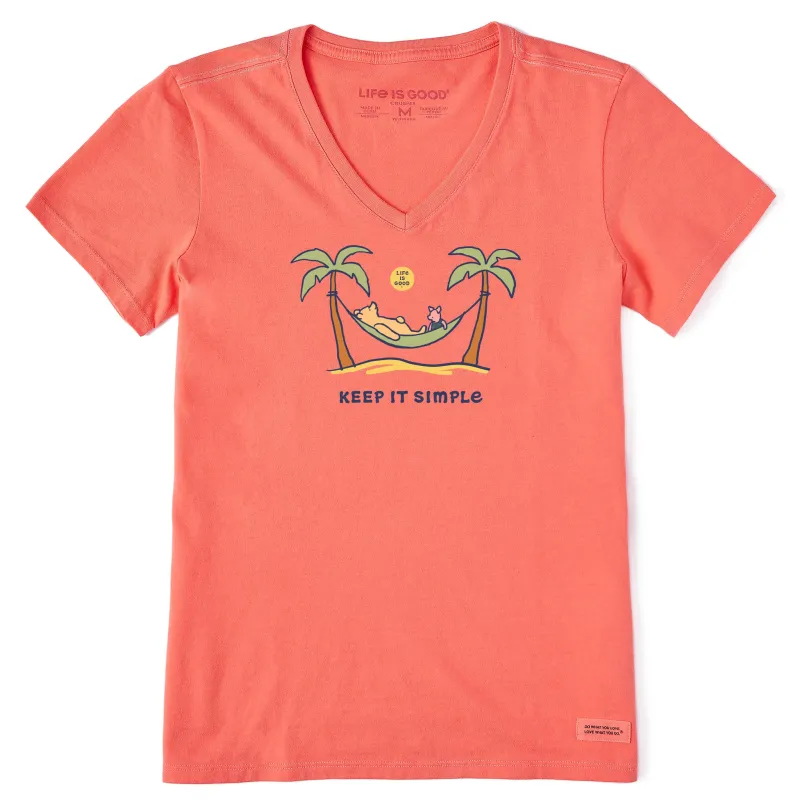 Women's Winnie & P Hammock Short Sleeve Crusher Vee sold by Life is Good