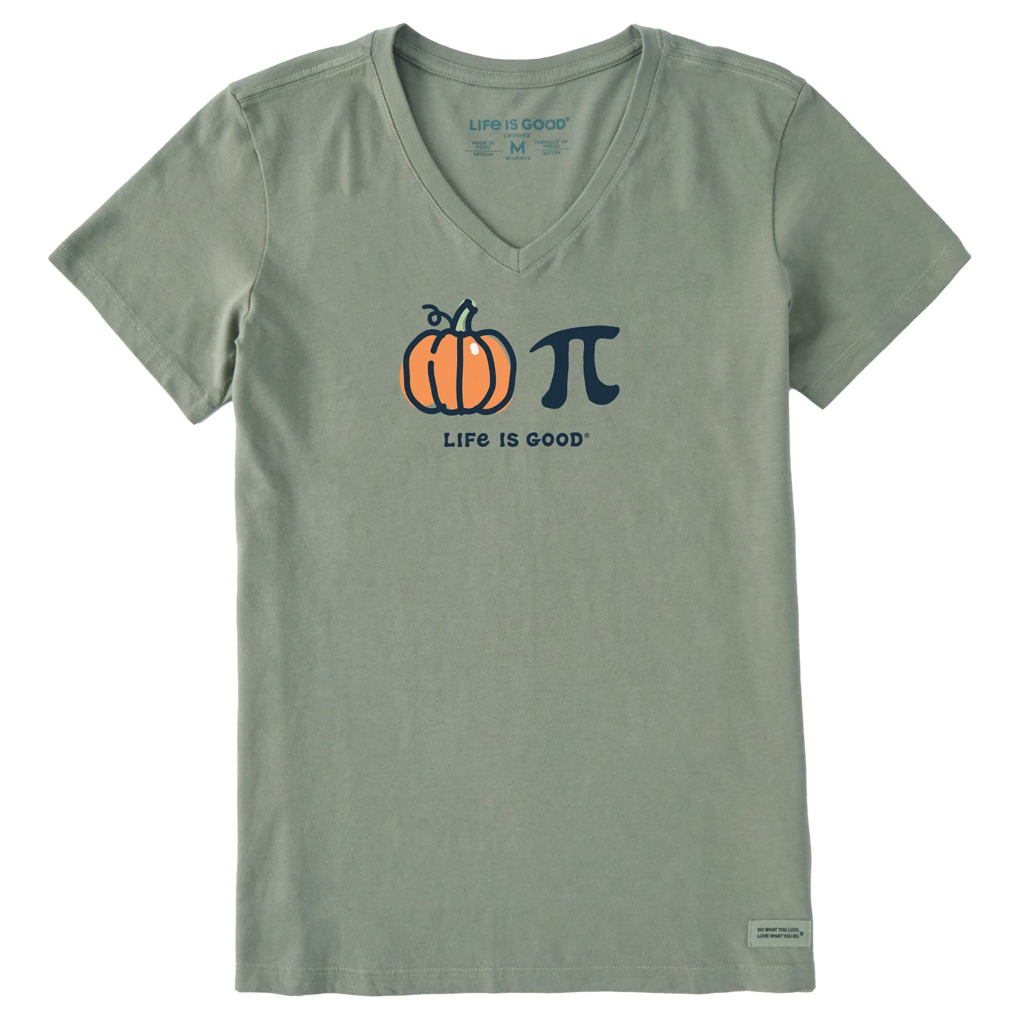 Women's Pumpkin + Pie Short Sleeve Vee sold by Life is Good product image thumbnail 5