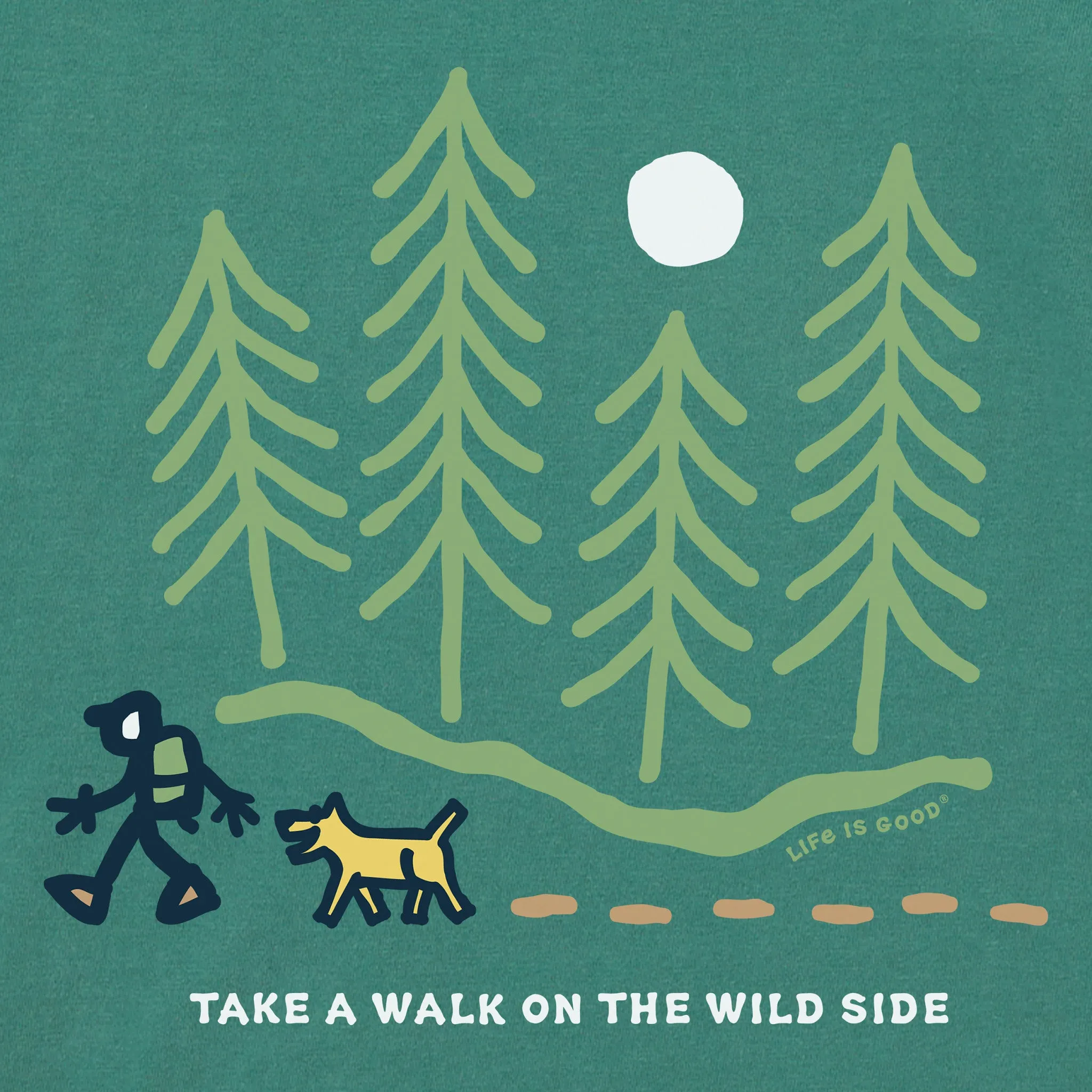 Women's Hiking Though the Woods Wildside Short Sleeve Crusher Tee sold by Life is Good product image thumbnail 2
