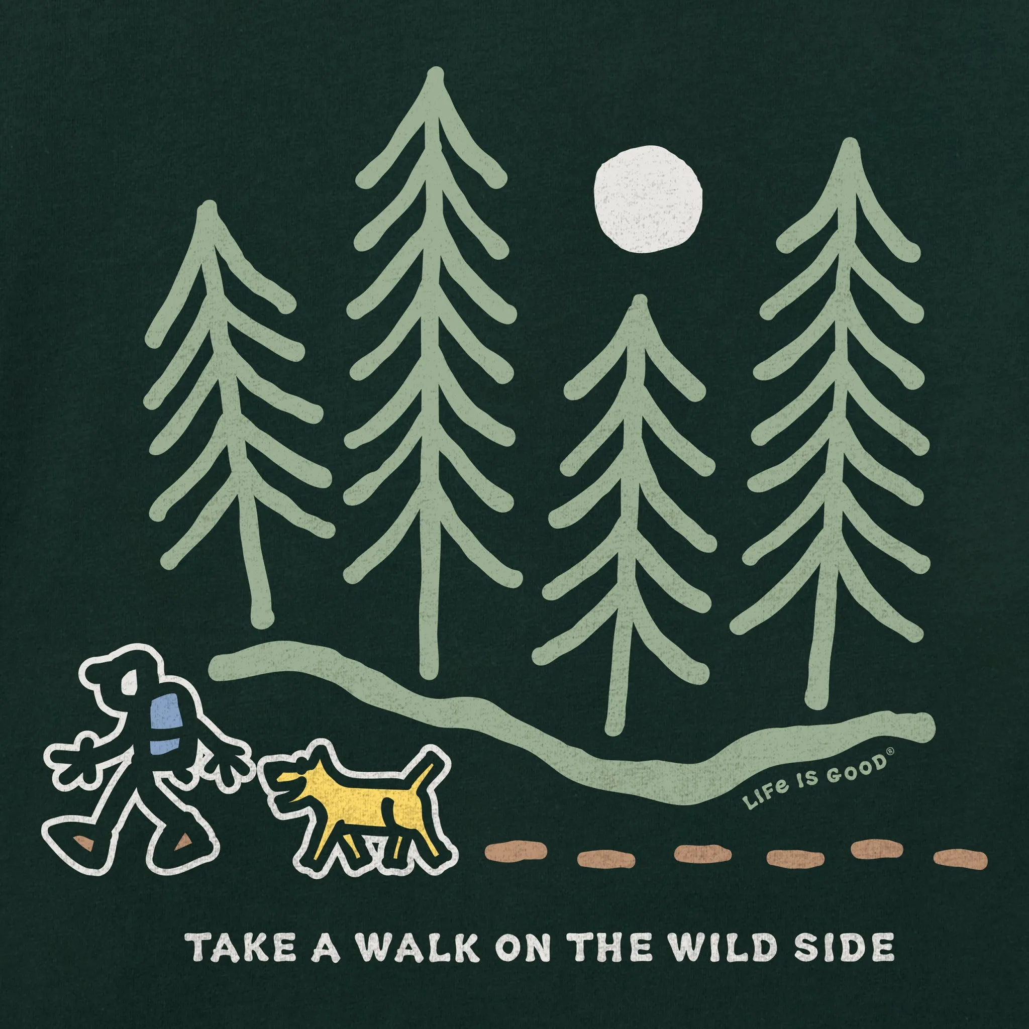 Women's Hiking Though the Woods Wildside Short Sleeve Crusher Tee sold by Life is Good product image thumbnail 4