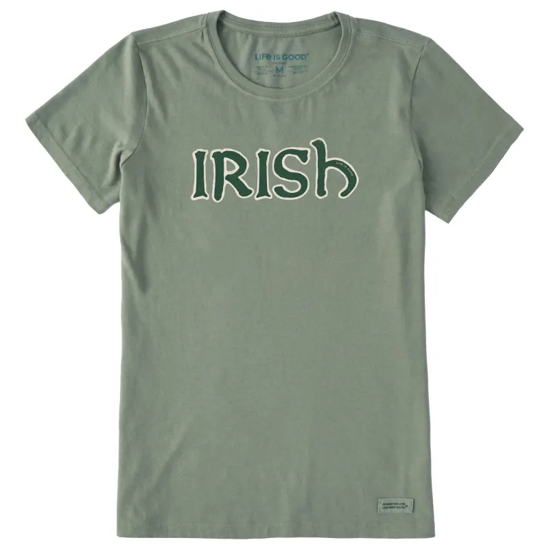 Women's Irish Outline Short Sleeve Crusher Tee sold by Life is Good