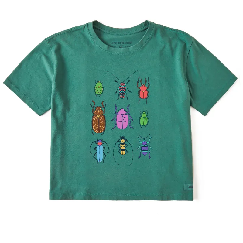 Women's Cool Bug Grid Short Sleeve Crusher Boxy Tee sold by Life is Good