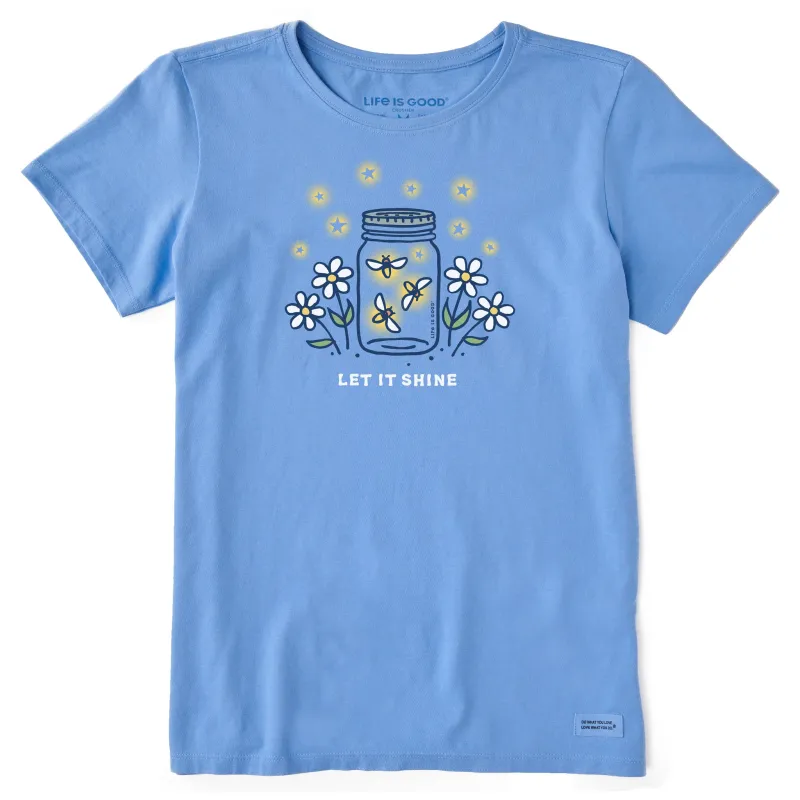 Women's Let it Shine Jar Short Sleeve Tee sold by Life is Good