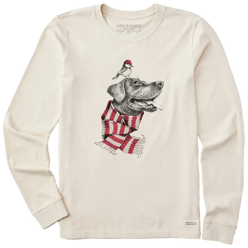 Women's Dog and Bird Buddies Long Sleeve Crusher Tee sold by Life is Good